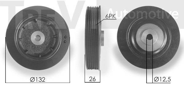 TREVI AUTOMOTIVE Rihmaratas,väntvõll PC1003